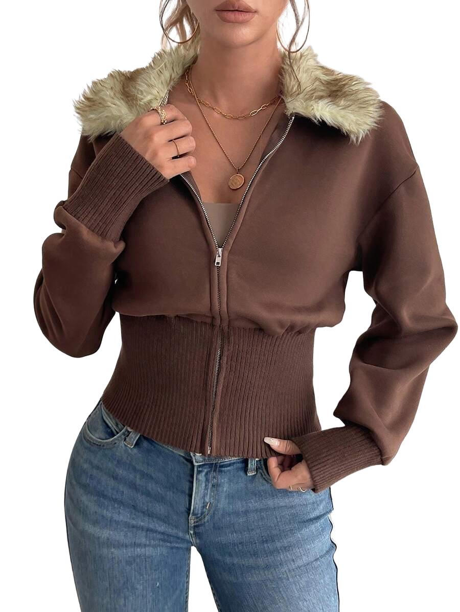 BLUZA ROZPINANA Z FUTERKIEM