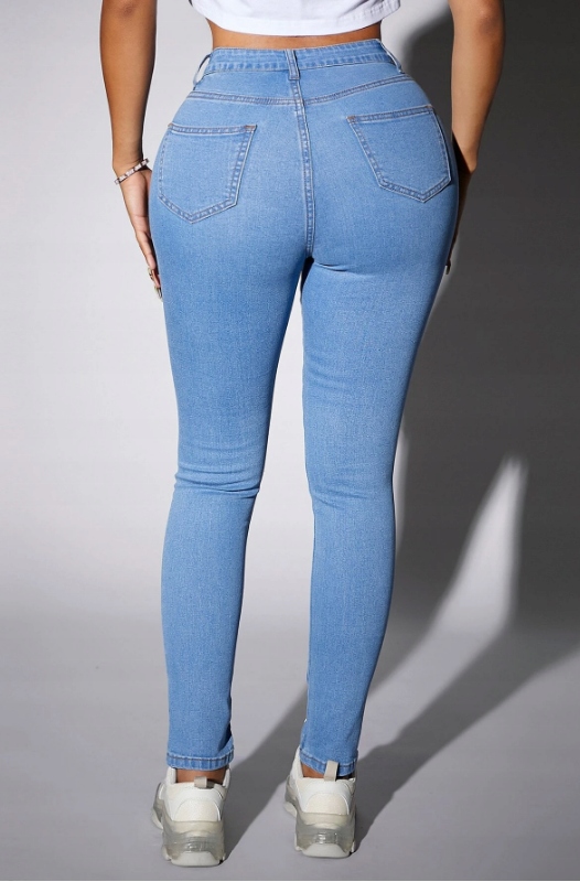 NIEBIESKIE SPODNIE JEANS
