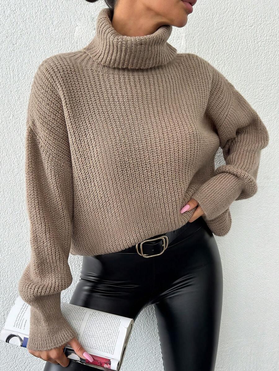BRĄZOWY SWETER GOLF