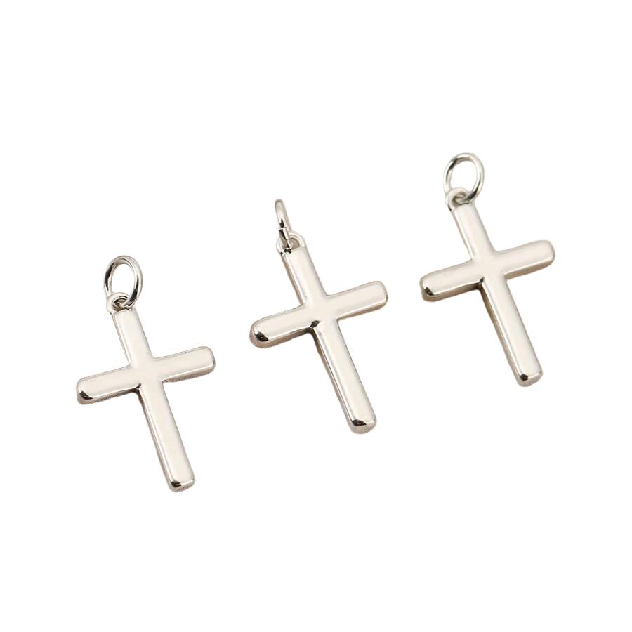 srebrna zawieszka krzyżyk 3-pack