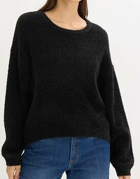 SWETER DAMSKI Z OKRĄGŁYM DEKOLTEM 