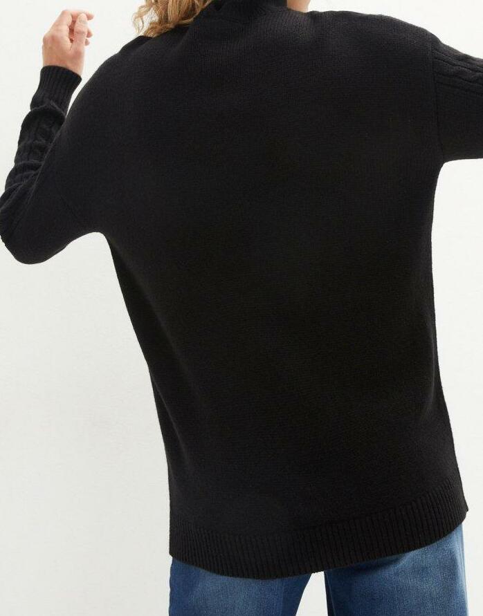  SWETER OVERSIZE CZARNY