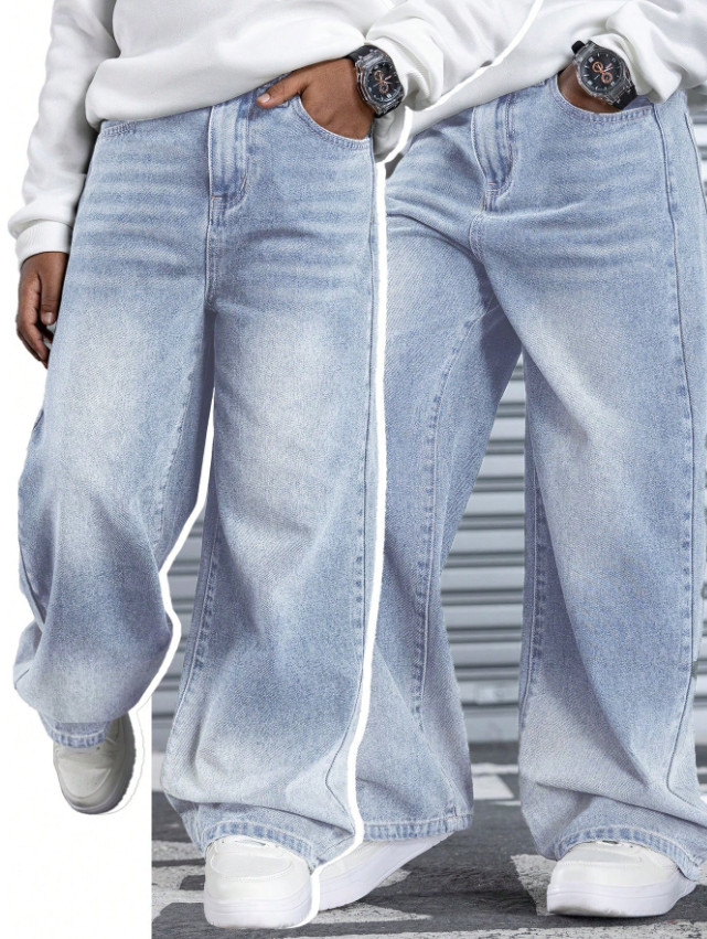 NIEBIESKIE SPODNIE JEANS