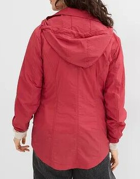 KURTKA DAMSKA PLUS SIZE Z KAPTUREM WIATRÓWKA