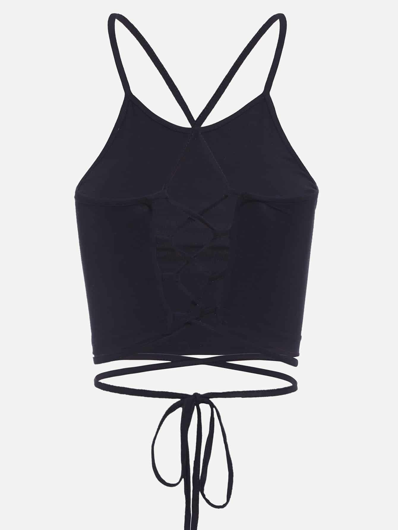 czarny top print
