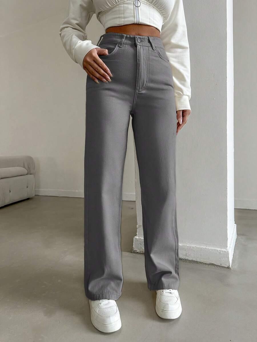 SPODNIE JEANS WYSOKI STAN