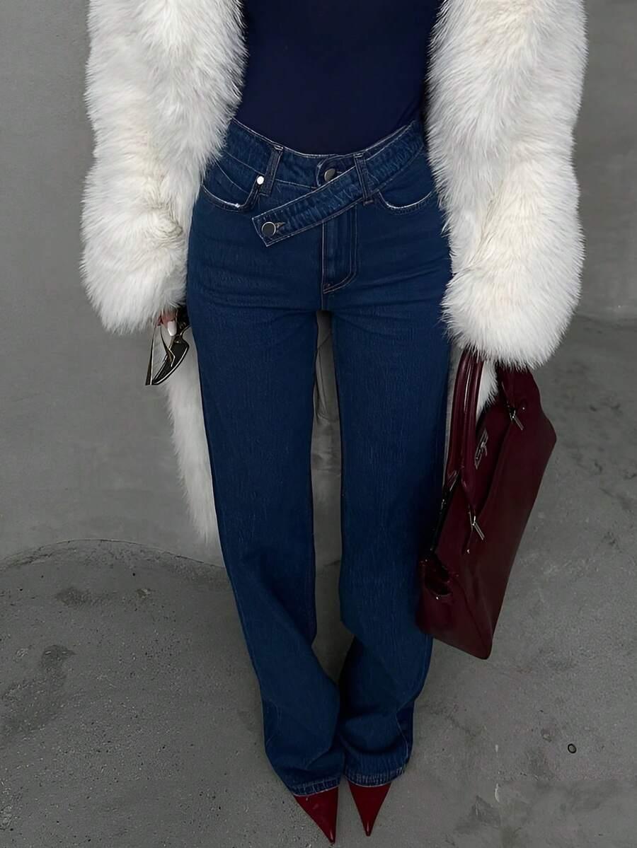 NIEBIESKIE SPODNIE JEANS