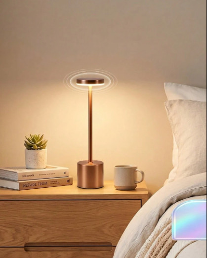 złota lampka led