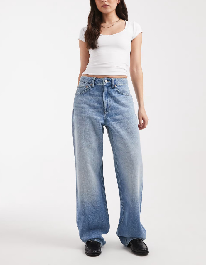 spodnie jeans proste nogawki