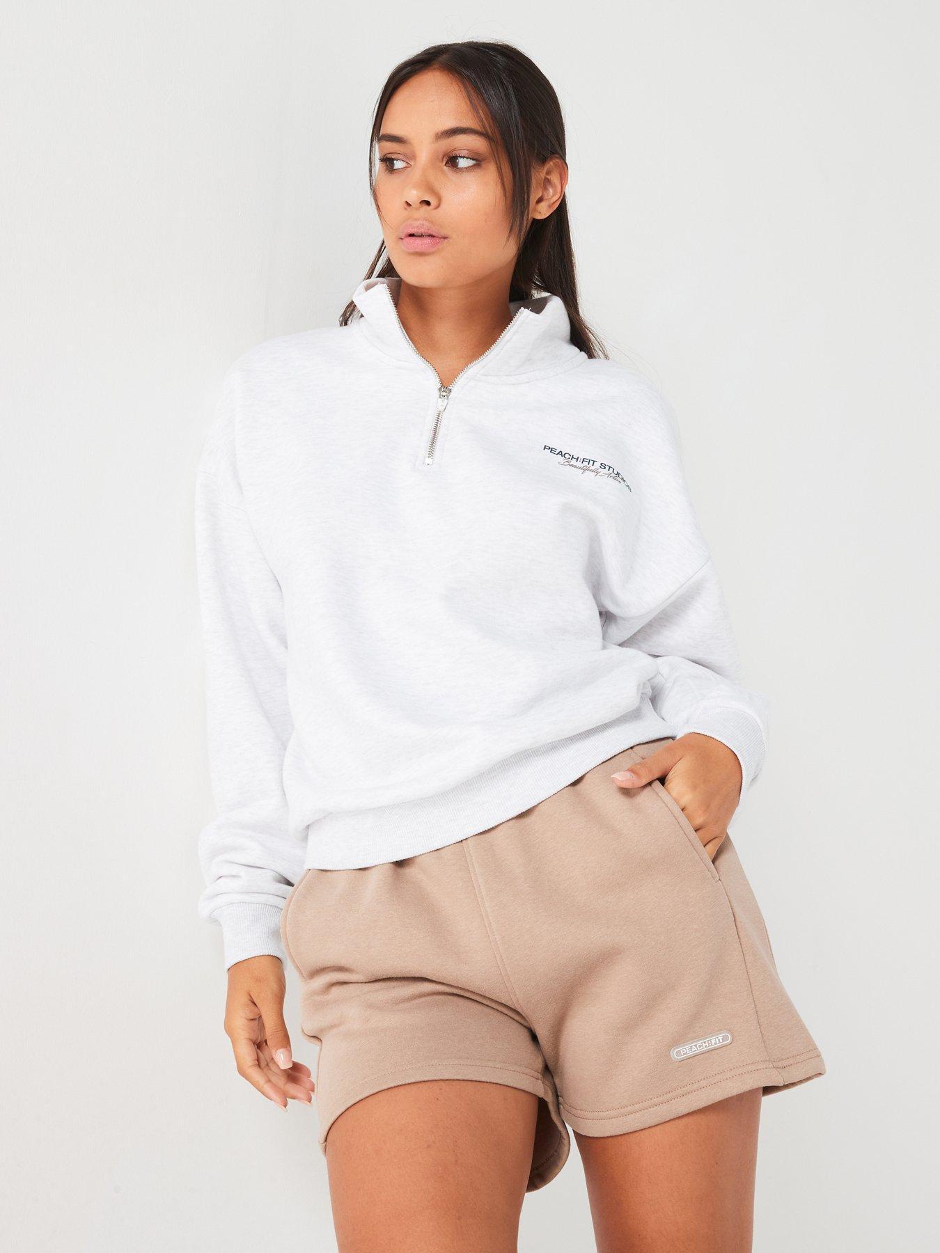 PEACH FIT BLUZA DAMSKA ZE STÓJKĄ OVERSIZE
