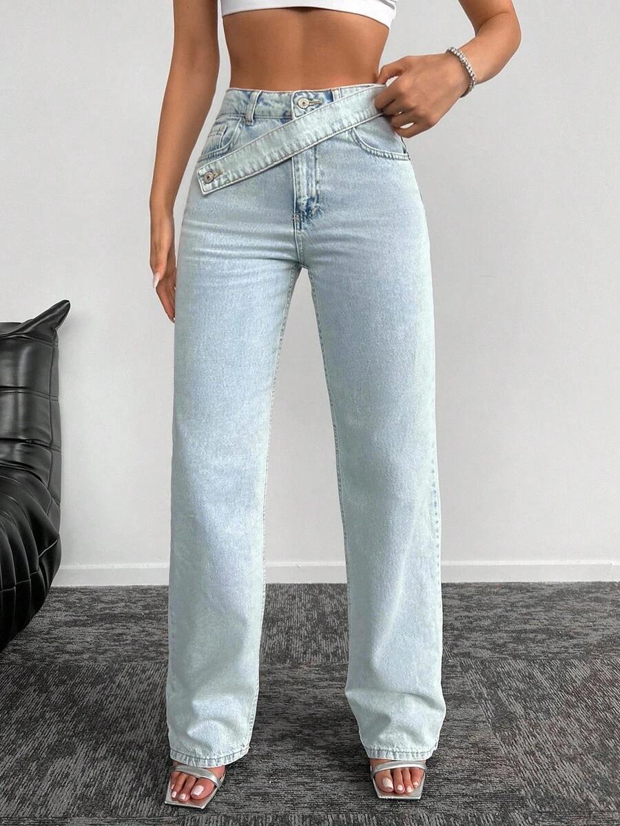 NIEBIESKIE SPODNIE JEANS