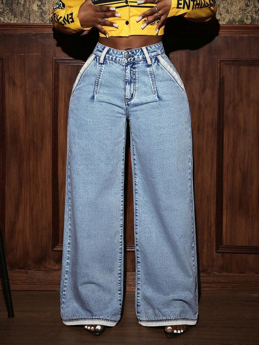 spodnie jeans prosta nogawka
