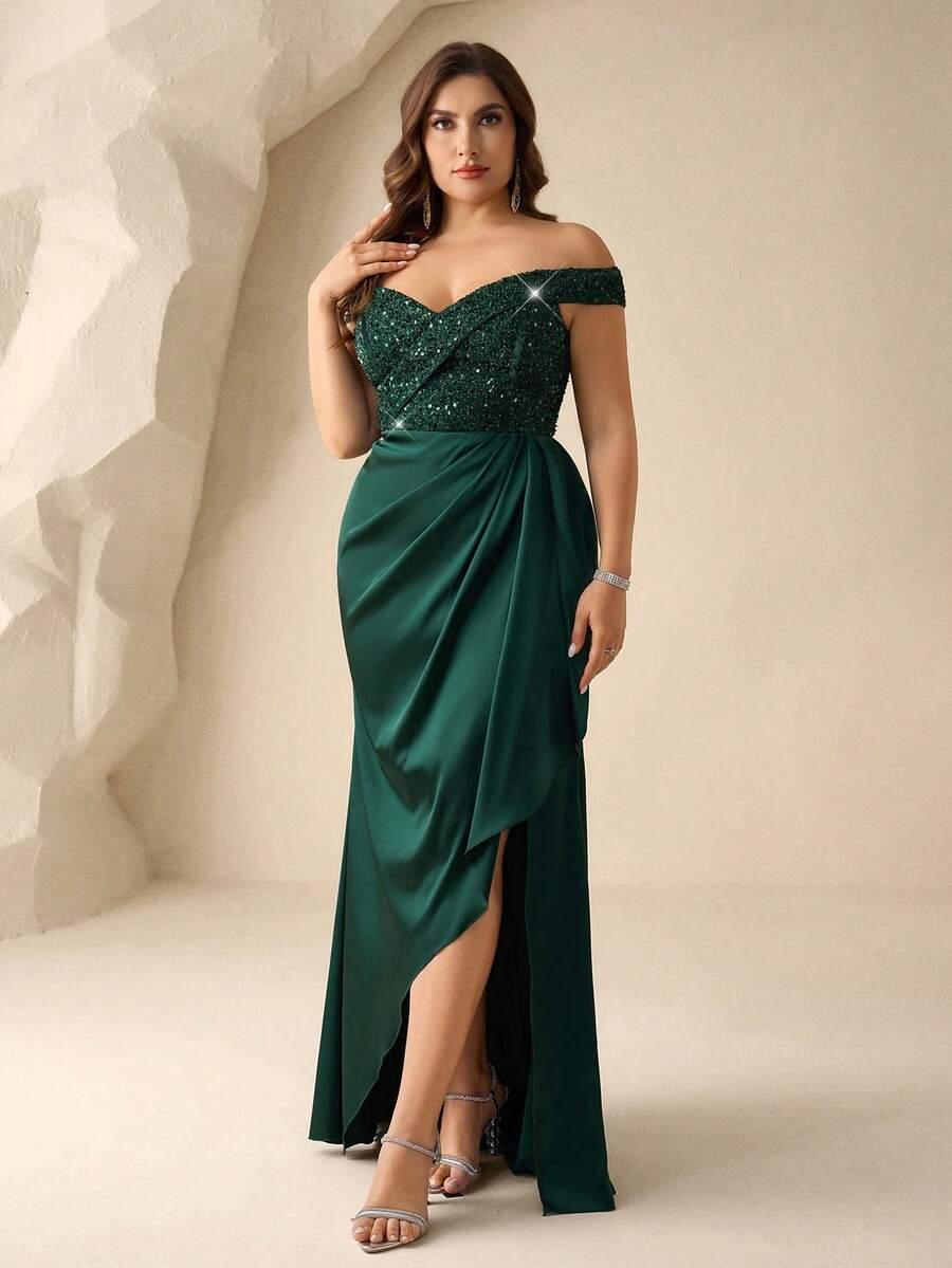 ZIELONA SUKIENKA MAXI