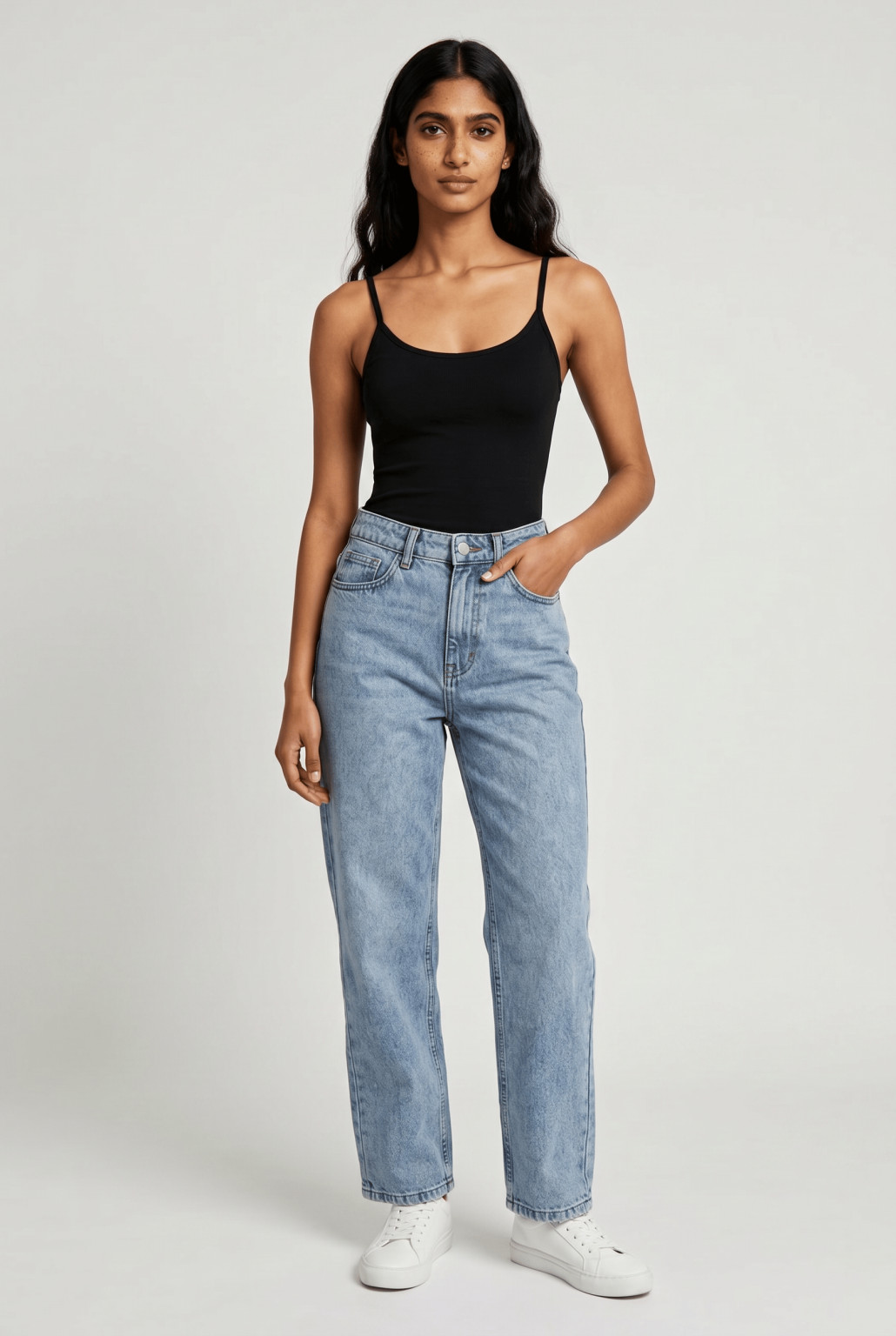 SPODNIE JEANS PROSTA NOGAWKA