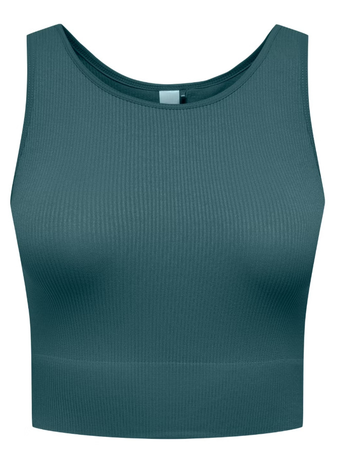 bezszwowy sportowy crop top