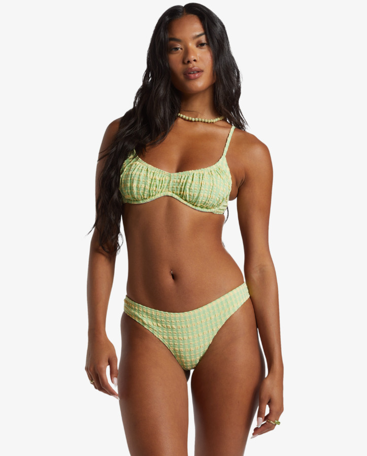 zielona góra od bikini wzór kratka 