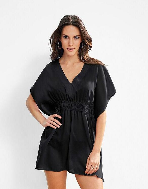 CZARNA TUNIKA V-NECK