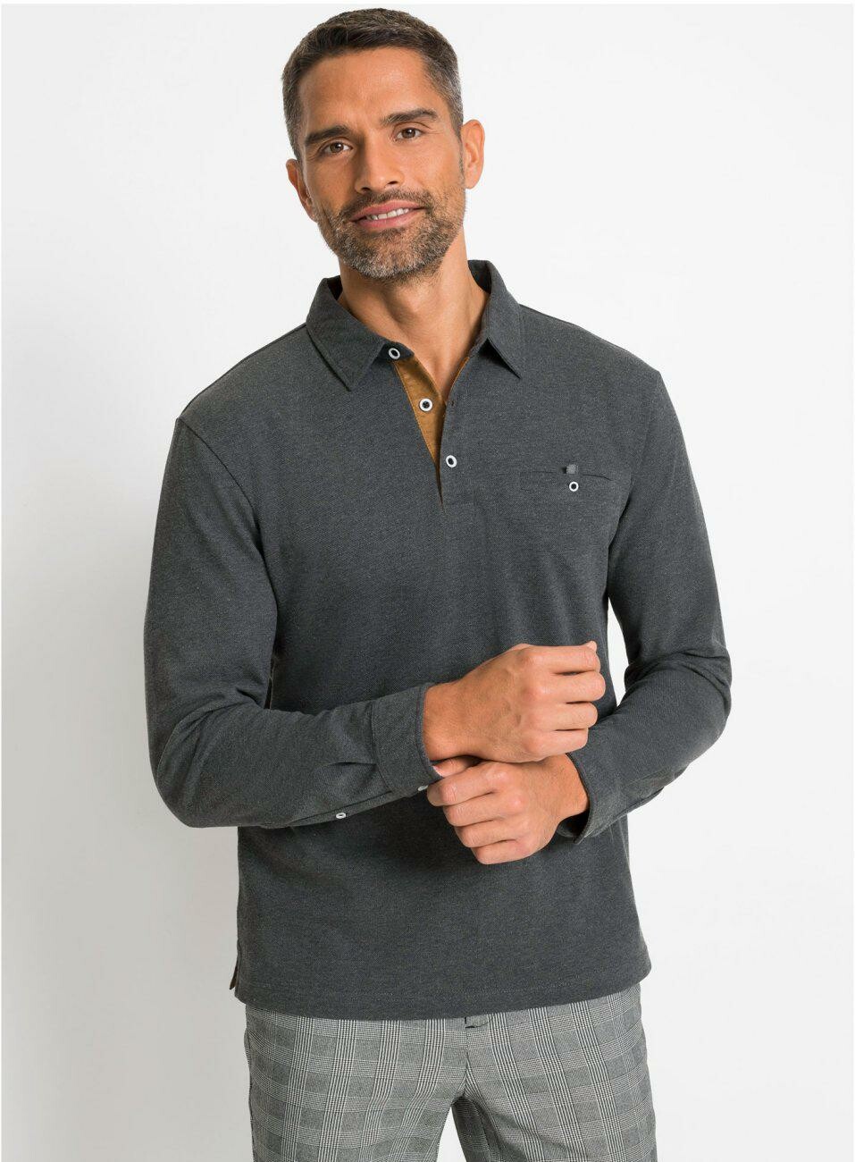 SZARA KOSZULKA POLO