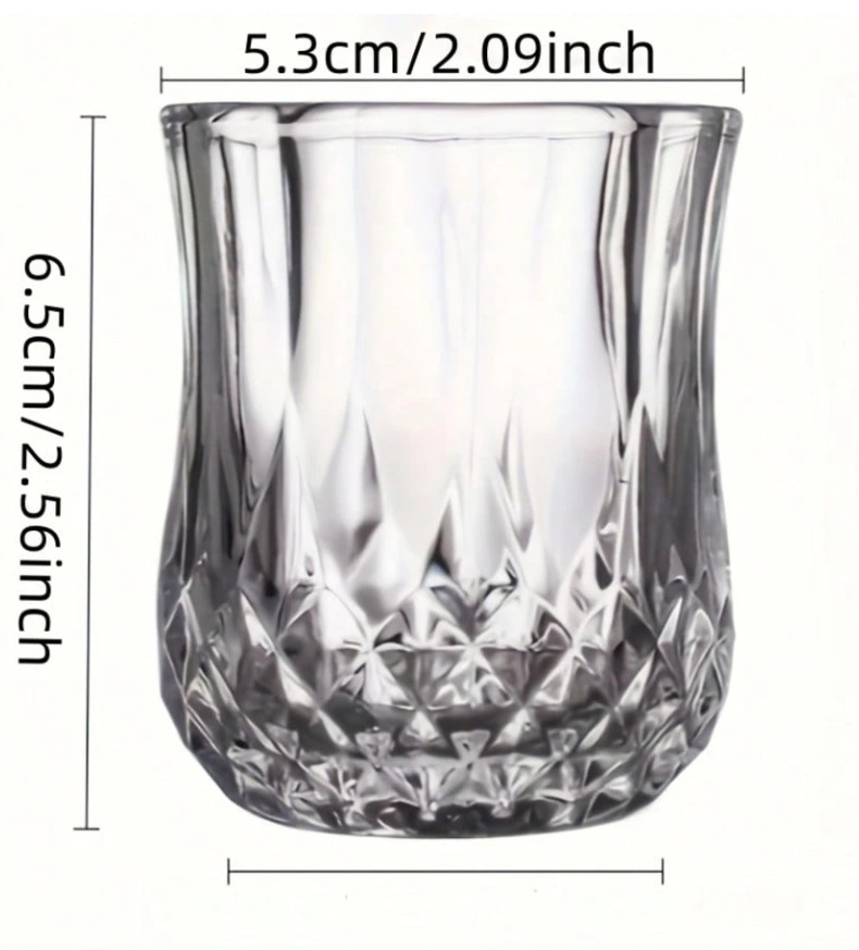 przezroczyste kieliszki 6-pack