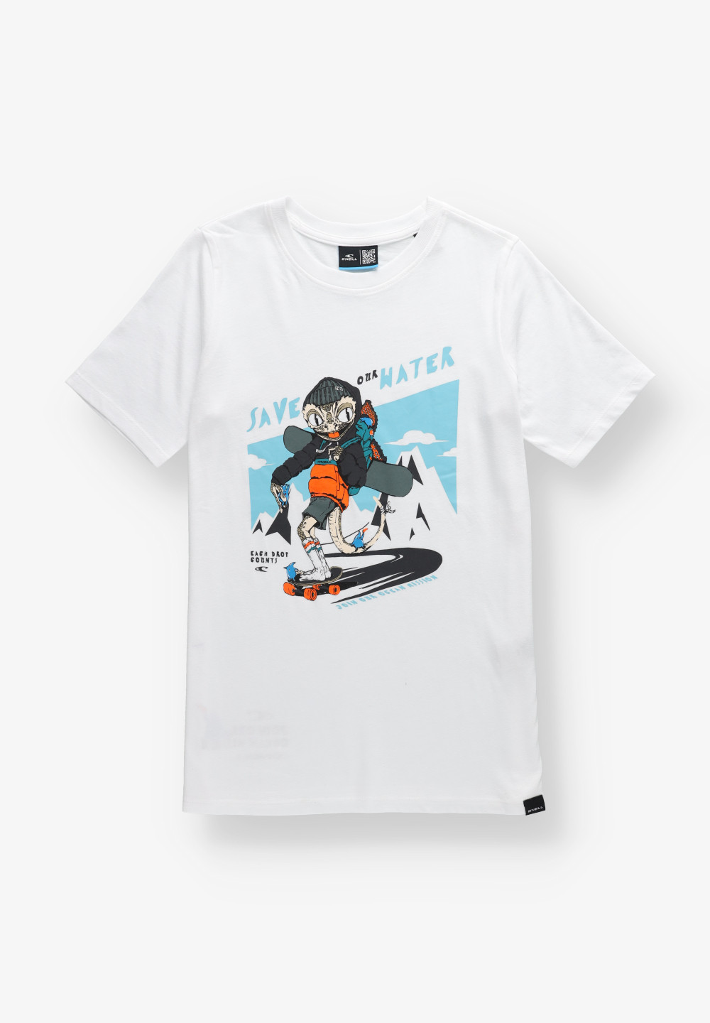BIAŁy t-shirt KRÓTKI RĘKAW 4850029-11010