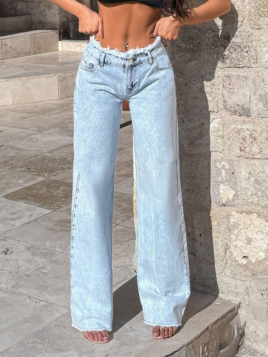 NIEBIESKIE SPODNIE JEANS 