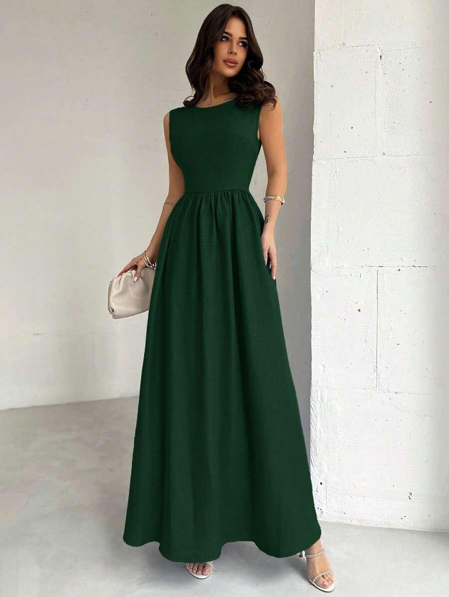 ZIELONA MAXI SUKIENKA