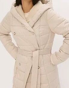 KURTKA DAMSKA PLUS SIZE PIKOWANA Z KAPTUREM