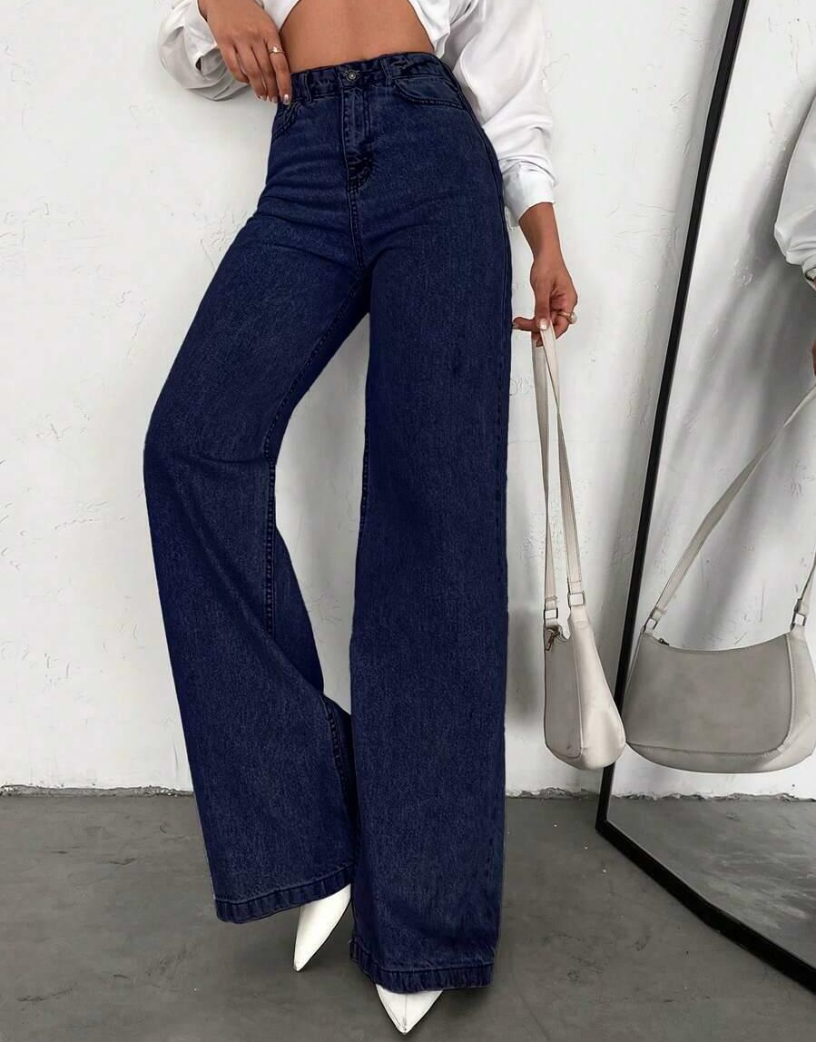 SPODNIE JEANS SZEROKIE NOGAWKI