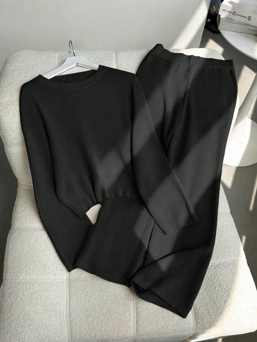 SWETER SPODNIE KOMPLET