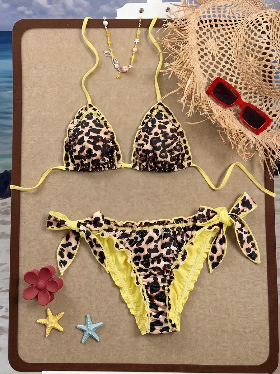 DWUCZĘŚCIOWY STRÓJ KĄPIELOWY ANIMAL PRINT