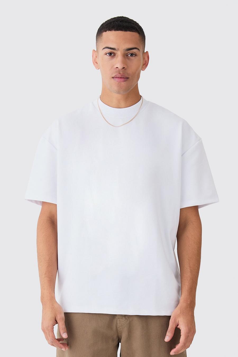 BIAŁY T-SHIRT OVERSIZE 