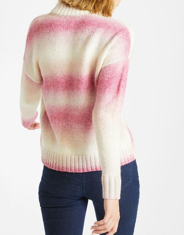 SWETER ZE STÓJKĄ OMBRE
