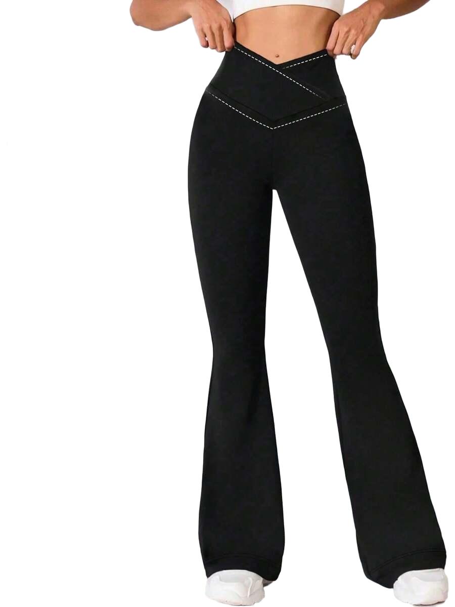 CZARNE LEGGINSY DZWONY