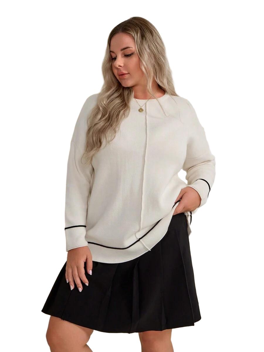 SWETER DZIANINOWY DAMSKI