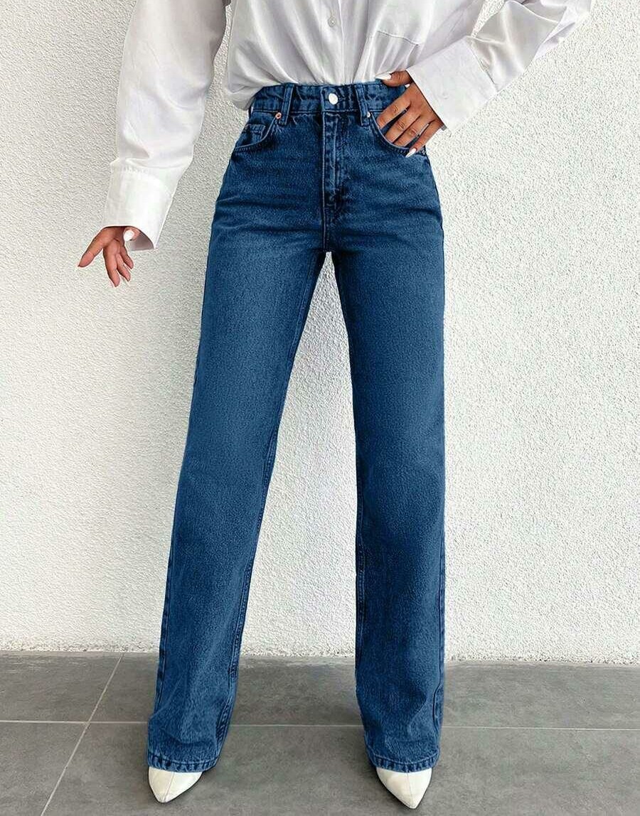 NIEBIESKIE SPODNIE JEANS