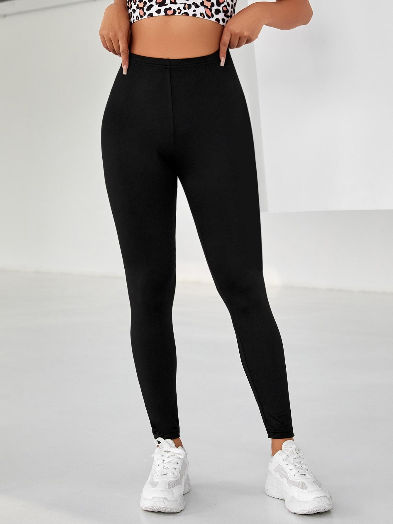 CZARNE SPORTOWE LEGGINSY