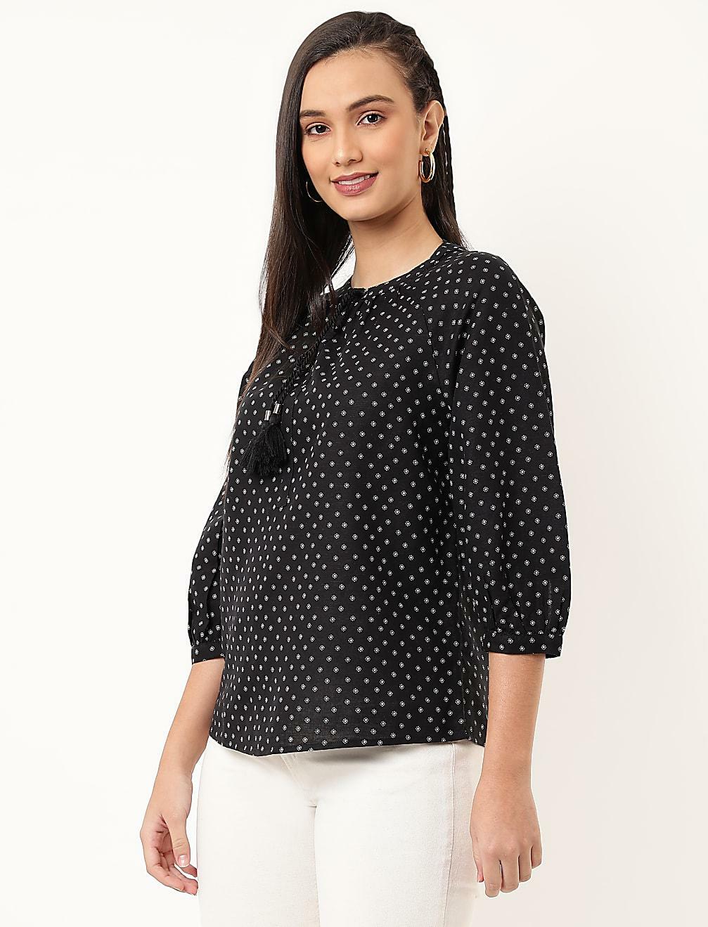 CZARNA BLUZKA T52-2527K-Y4