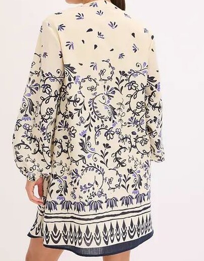 SUKIENKA BOHO ORIENTALNY WZÓR DŁUGI RĘKAW