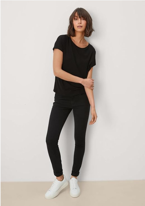 CZARNE SPODNIE JEANS RURKI