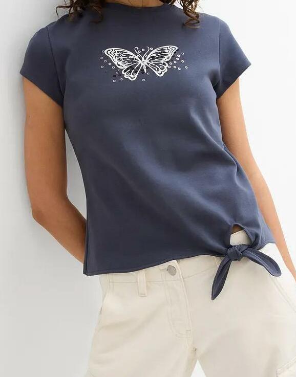 T-SHIRT Z WIĄZANIEM 