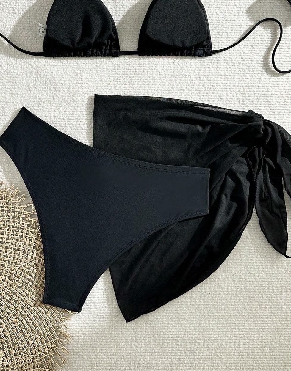 dół od bikini spódnica siateczka komplet
