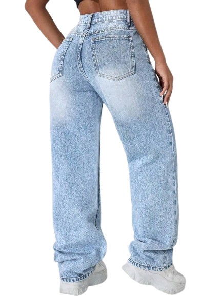 NIEBIESKIE SPODNIE JEANS 