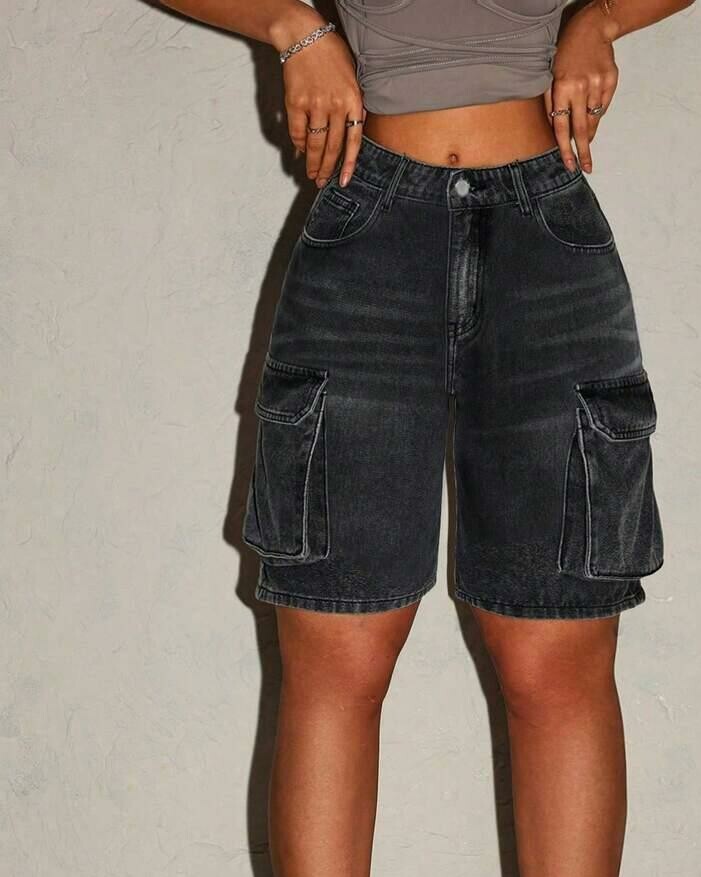 krótkie spodenki jeans kieszenie