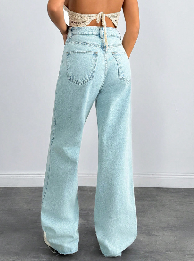 NIEBIESKIE SPODNIE JEANS 