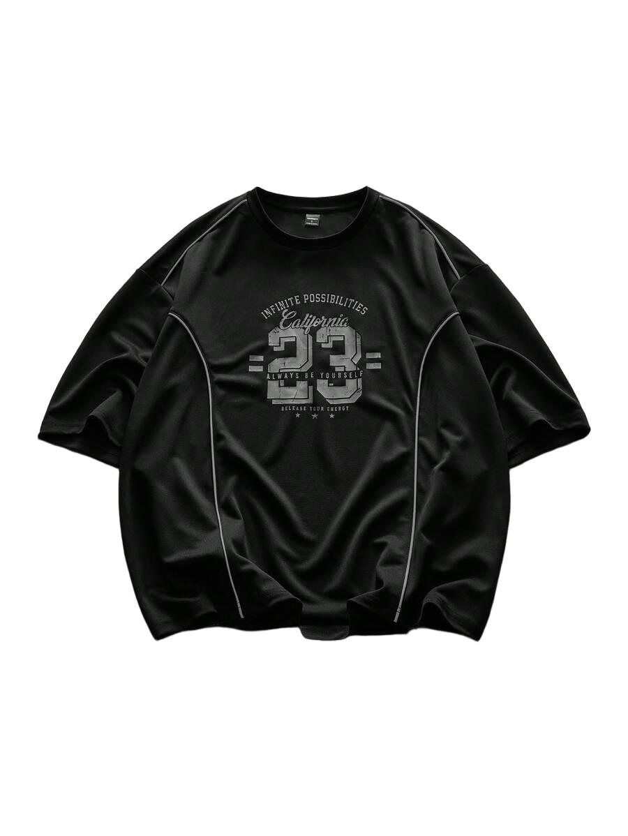 T-SHIRT MĘSKI REGULAR OKRĄGŁY DEKOLT