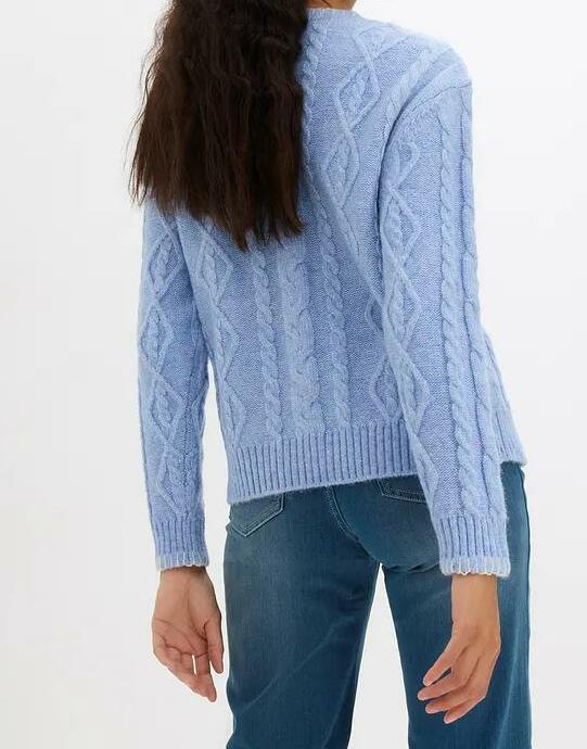 SWETER W WARKOCZE DAMSKI