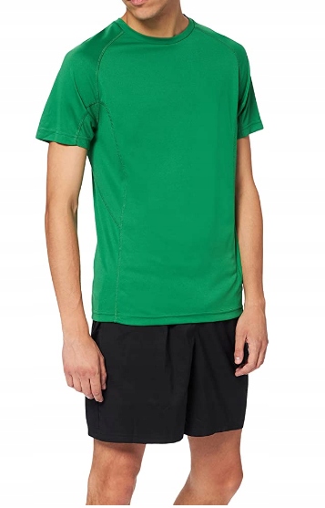 zielony t-shirt sportowy