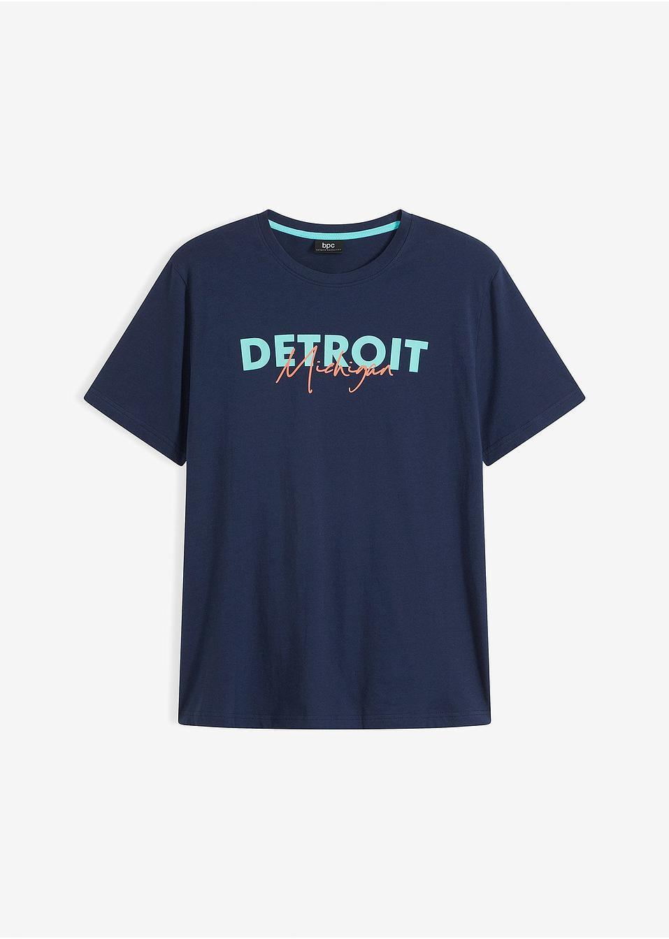 T-SHIRT MĘSKI BAWEŁNIANY OKRĄGŁY DEKOLT 
