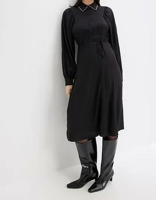 SUKIENKA KOSZULOWA PLUS SIZE Z KOŁNIERZYKIEM