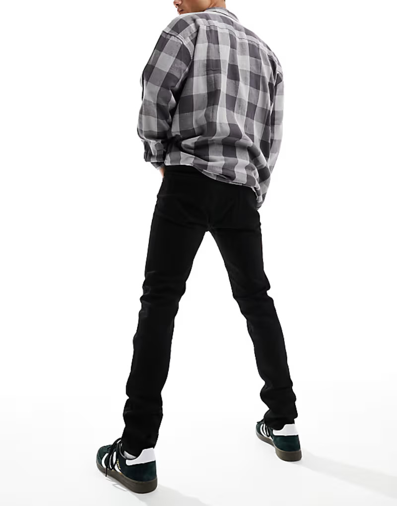 CZARNE SPODNIE JEANS